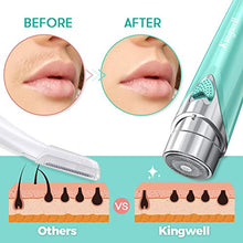 Load image into Gallery viewer, Facial Hair Removal for Women, Painless Hair Remover Shaver with 1 Extra Replacement Head (Blue)
