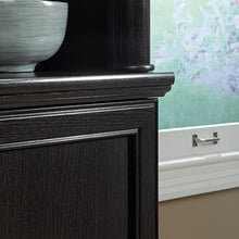 Load image into Gallery viewer, Sauder Bleeker Street Cabinet with Doors, Obsidian Oak finish
