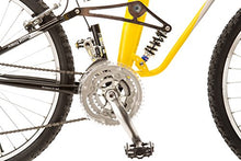 Load image into Gallery viewer, Titan #135 Glacier PRO Alloy Dual Suspension All Terrain 21-Speed 19-Inch Frame Mountain Bike, Yellow/Black, Large
