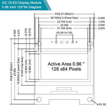 Load image into Gallery viewer, Frienda 10 Pieces I2C OLED Display Module OLED Display Screen Driver IIC I2C Tabellone Seriale con Display Auto-Luminoso Compatibile with con Raspberry PI (Blue and Yellow)
