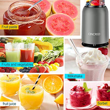 Load image into Gallery viewer, [Updated 2020 Version] Personal Countertop Blender for Milkshake, Fruit Vegetables Drinks, Smoothie, Small Mini Portable Food Blenders Processor Shake Mixer Maker with with 1 * 400ML Travel Cup

