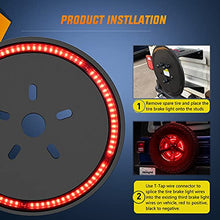 Load image into Gallery viewer, Nilight - TL-12 Spare Tire Brake Light Wheel Light 3rd Third Brake Light for Wrangler 2007-2018 JK JKU YJ TJ, Red Light
