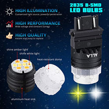 Load image into Gallery viewer, Alla Lighting Newest Mni Super Bright 3457 3157 LED Switchback Bulbs Turn Signal Lights Dual Color 6000K White (DRL/Parking)/Amber Yellow(Blinker) 4157NA 3457NA 3157NA
