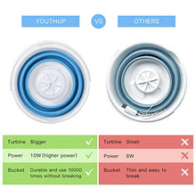 Load image into Gallery viewer, Portable Washing Machine, Mini Ultrasonic Turbine Washer with Bucket &amp; USB Plug, Foldable Washer Machine for Apartments Dorm Business Trip RV Camping, 10W
