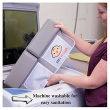 Load image into Gallery viewer, Bath kneeler with elbow pad rest set- Padded knee mat for tub bathing and bathroom time. Bathtub kneeling waterproof cushion mats for infant or baby toy accessories. Bathtime knee saver. Shower gift.
