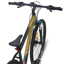 Load image into Gallery viewer, Hiland 29 Inch Mountain Bike for Men Adult Bicycle Aluminum Hydraulic Disc-Brake 16-Speed 18 Inch with Lock-Out Suspension Fork Urban Commuter City Bicycle Gold Black
