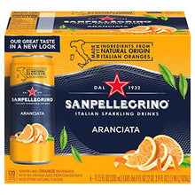 Load image into Gallery viewer, Sanpellegrino Italian Sparkling Drink Aranciata, Sparkling Orange Beverage, 6 Pack of 11.15 Fl Oz Cans
