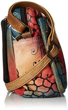 Load image into Gallery viewer, Anna by Anuschka Genuine Leather Satchel Organizer | Hand-Painted Original Artwork | Floral Abstract
