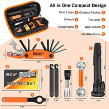 Load image into Gallery viewer, Bicycle Repair Bag &amp; Bicycle Tire Pump, Home Bike Tool Portable Patches Fixes, Fixe, Inflator, Maintenance For Camping Travel Essentials Tool Bag Bike Repair Tool Kit Safety Emergency All In One Tool
