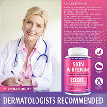 Load image into Gallery viewer, Glutathione Whitening Pills - 2000mg Glutathione - Better than Skin Lightening Cream - Dark Spots &amp; Acne Scar Remover, Hyperpigmentation Treatment - Anti-aging Effect and Powerful Antioxidant - 60caps

