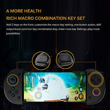 Load image into Gallery viewer, Wireless Game Joystick Controller, with C-Type Fast Charging + Telescope Mobile Phone Holder, 4 Trigger Mobile Game Controller
