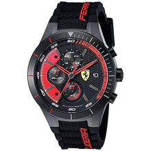Load image into Gallery viewer, Ferrari Men's 0830260 REDREV EVO Analog Display Quartz Black Watch
