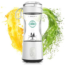 Load image into Gallery viewer, LaHuko Blender Portable Blender Personal Size Blender Juicer Cup for Juice Crushed-ice Smoothie Shake with Six Blades, 4000mAh USB Rechargeable, Blender for Outdoor Picnic Travel Gym

