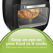 Load image into Gallery viewer, Hamilton Beach 11.6 QT Digital Air Fryer Oven with Rotisserie and Rotating Basket, 8 Pre-Set Functions including Dehydrator, Roaster &amp; Toaster, 1700W, Black (35070)
