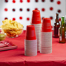 Load image into Gallery viewer, Disposable Party Plastic Cups [40 Pack - 12 oz.] Red Drinking Cups
