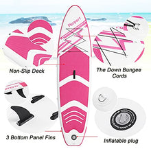 Load image into Gallery viewer, FBSPORT 10'6" Premium Inflatable Stand Up Paddle Board, Yoga Board with Durable SUP Accessories &amp; Carry Bag.Wide Stance, Surf Control, Non-Slip Deck, Leash, Paddle and Pump for Youth &amp; Adult
