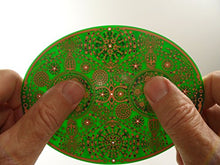 Load image into Gallery viewer, Meditation &amp; Mindfulness Spiritual Sacred Geometry Tool for Healing Wisdom Harmonic &amp; Light Body Activation - Powerforms Copper Portal 5.75” x 4.25”
