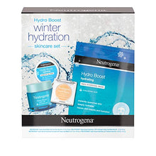 Load image into Gallery viewer, Neutrogena Hydro Boost Winter Gift Set with Hyaluronic Acid Gel Cream, Sheet Face Mask, Overnight Gel Mask, and Lip Treatment, Moisturizing Holiday Gift Set Women, 4 Items
