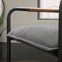 Load image into Gallery viewer, Sauder Boulevard Cafe Metal Lounge Chair, Charcoal Gray finish

