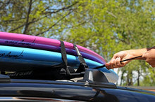 Load image into Gallery viewer, DORSAL Surfboard Kayak SUP Surf Roof Rack Tie Down Straps 15 FT (Set of 2) Black
