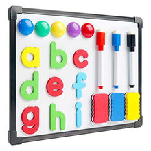 Load image into Gallery viewer, 3 otters 9 x 12 inch Small Dry Erase Whiteboard, White Erase Board Magnetic Framed Dry Erase White Board, with 4 Kinds of Accessories, for Fridge, Locker
