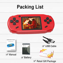 Load image into Gallery viewer, Beijue 16 Bit Handheld Games for Kids Adults 3.0'' Large Screen Preloaded 100 HD Classic Retro Video Games no Need WiFi USB Rechargeable Seniors Electronic Game Player Birthday Xmas Present (Red)
