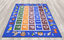 Load image into Gallery viewer, Ottomanson Jenny Collection Kids' Non-slip Educational Alphabet Design Area Rug , 8'2" X 9'10", Multicolor

