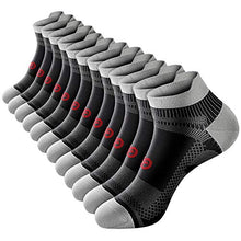 Load image into Gallery viewer, Low Cut Compression Socks for Men and Women, No Show Ankle Running Socks with Arch Support for Plantar Fasciitis, Cyling, Athletic, Flight, Travel, Nurses
