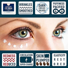 Load image into Gallery viewer, Eye Cream for Dark Circles and Puffiness - Moisturizing, Wrinkle-Reducing Anti-Aging Caffeine Eye Cream by Windsor Botanicals - With AHA Hyaluronic Acid, 100% Pure Brazilian Coffee Oil - Boxed - 1 oz
