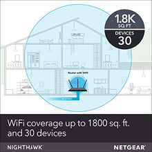 Load image into Gallery viewer, NETGEAR Nighthawk Smart WiFi Router (R7000) - AC1900 Wireless Speed (up to 1900 Mbps) | Up to 1800 sq ft Coverage &amp; 30 Devices | 4 x 1G Ethernet and 2 USB ports | Armor Security
