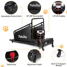 Load image into Gallery viewer, PETSITE Dog Treadmill, Pet Dog Running Machine for Small &amp; Medium-Sized Dogs, Pet Fitness Treadmill with 1.4'' LCD Display Screen, 200 LBS Capacity
