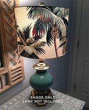 Load image into Gallery viewer, Tropical Lamp Shade, Palm Tree Lamp Shade, Medium Lamp Shade, Various Sizes, Made to Order
