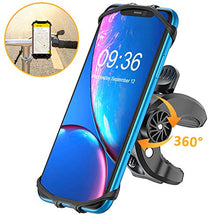 Load image into Gallery viewer, Bovon Bike Phone Mount, (Bolt Design) Sturdy Universal Motorcycle Bicycle Phone Holder Stand Compatible with iPhone Se/ 11 Pro Max/XS Max/XR/X/XS/8/8 Plus/7/7 Plus, Samsung S10/S10 Plus
