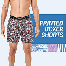 Load image into Gallery viewer, Badger Smith - Men's Boxer Shorts, Comfortable Cotton Boxers, 100% Cotton Print Multicolor Boxers for Men, Multi Pack
