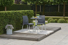 Load image into Gallery viewer, Keter Chelsea 3-Piece Resin Outdoor Patio Furniture Dining Bistro Set with Patio Table and Chairs, Charcoal - 224910
