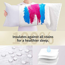 Load image into Gallery viewer, CoolShields Silky Waterproof Pillow Protectors with Zipper, [Use Premium Fabrics ONLY] Noiseless Hypoallergenic Pillowcase for a Better Sleep, Standard Size, Set of 2,[Oeko-Tex Certified]…
