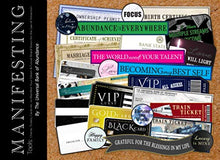 Load image into Gallery viewer, Manifesting Tools: Checks, Tickets, Cards etc. to Manifest Your Dream &amp; Future Board Vision for the Law of Attraction: LOA Manifestation Kit (Beginner's LOA for Financial Freedom)

