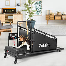 Load image into Gallery viewer, PETSITE Dog Treadmill, Pet Dog Running Machine for Small &amp; Medium-Sized Dogs, Pet Fitness Treadmill with 1.4'' LCD Display Screen, 200 LBS Capacity
