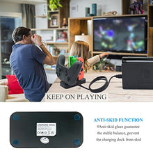 Load image into Gallery viewer, FastSnail Controller Charger Compatible with Nintendo Switch, Charging Dock Stand Station Compatible with Switch Joy-con and Pro Controller with Charging Indicator and Type C Charging Cable

