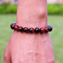Load image into Gallery viewer, Handmade Natural Red Tiger's Eye Passion Bracelet - Boost Confidence - Bring Motivation - Strong Relationship - Root Chakra Bracelet - Tiger Eye Bracelet for Healing Lower Chakra
