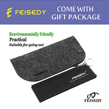 Load image into Gallery viewer, FEISEDY Fashion Siamese Lens Sunglasses Women Men Succinct Square Style UV400 B2470 (Black &amp; Marbling, 60)
