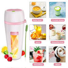 Load image into Gallery viewer, Portable Blender, Smoothie Juicer Cup - Six Blades in 3D, 14oz Fruit Blender Cup with USB Rechargeable Waterproof, BPA Free, Detachable Cup for Home, Office, Sports, Travel, Outdoors
