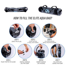 Load image into Gallery viewer, Onyx Athletics Elite Aqua Bag – Sandbags for Fitness with Water and Upgraded Air Pump – Adjustable Weighted Water Bag with Strong Handles – Perfect for Core and Balance Trainings – Max 50LBS
