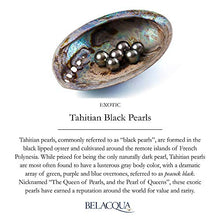 Load image into Gallery viewer, Tahitian Black Pearl Diamond Pendant and Drop Dangle Earring Set in Sterling Silver, 18"
