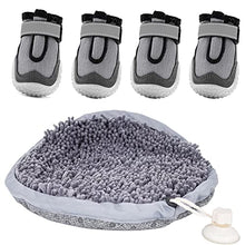 Load image into Gallery viewer, Gawwapet Pet Snuffle Mat 19X19 inch &amp; Dog Booties Size Size 6-2.28"
