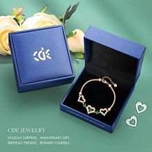 Load image into Gallery viewer, CDE Forever Love Heart Bracelet 925 Sterling Silver with Birthstone Zirconia, Birthday Jewelry Gift for Girls Mother’s Day Gifts for Women Mom

