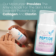 Load image into Gallery viewer, Eva Naturals Collagen Peptide Complex Moisturizer - Anti-Wrinkle Facial Moisturizer For All Skin Types - Deeply Hydrating Multi-Peptide Collagen Boosting Face Cream For Firmer, Smoother Skin - 1.7Oz
