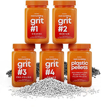 Load image into Gallery viewer, Dan&amp;Darci Rock Tumbler Grit Refill Kit - 3.5 Pounds Grits Media + Poly Plastic Pellets - Rock Polishing Media - Polish for Any Brand Tumbler - Rock Tumbling Supplies - Stone Polisher
