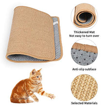 Load image into Gallery viewer, M&amp;MKPET Natural Sisal Cat Scratcher Mat Horizontal Cat Floor Scratching Pad Rug Scratch Pad for Cat Grinding Claws &amp; Protecting Furniture (25.6" 15.7")
