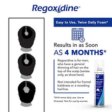 Load image into Gallery viewer, Regoxidine Men's 5% Minoxidil Foam (6 Month Supply) Helps Restore Vertex Hair Loss and Supports Hair Regrowth for Thinning Hair with Unscented Topical Aerosol Treatment
